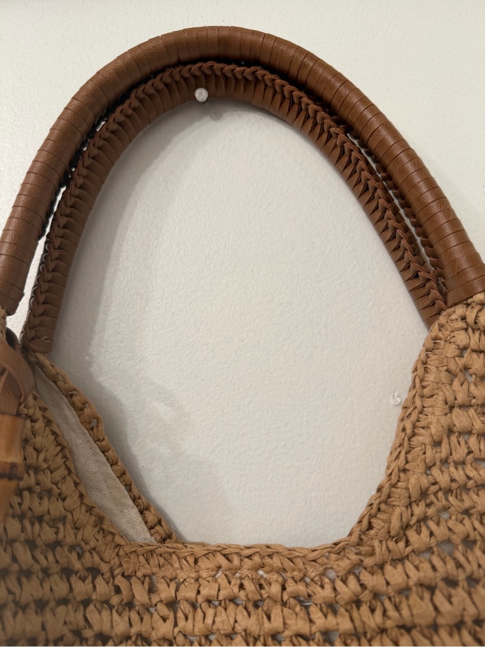 Tommy Bahama Brown Woven Tote with Tassel - Picture 3 of 14
